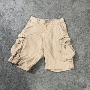 Polo Ralph Lauren Shorts Mens 32 Khaki Cargo Casual Cotton Flat Front Utility